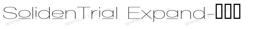 SolidenTrial Expand字体转换
